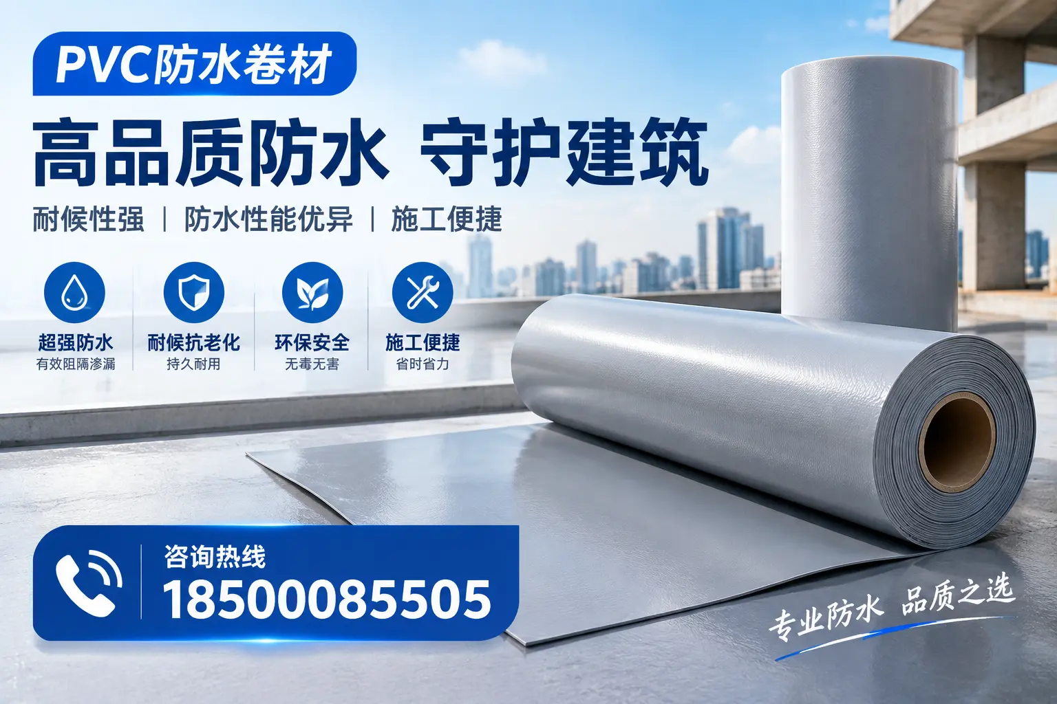 PVC防水卷材的防水效果评测,适合西双版纳的科学依据