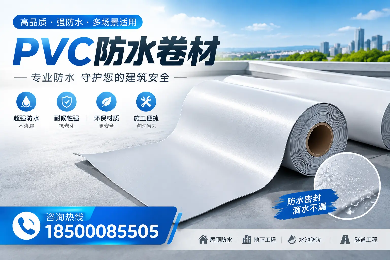 PVC防水卷材的市场竞争分析,西双版纳品牌选择参考